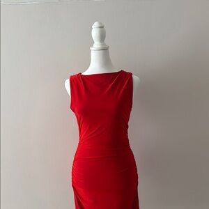 Red Sleeveless Mini Dress